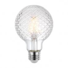  5268000 - 5.5W G25 Cut Glass Filament LED Dimmable Clear 3000K E26 (Medium) Base, 120 Volt, Box