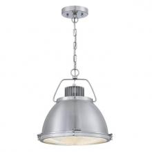  6119400 - Pendant Brushed Nickel Finish with Clear Prismatic Lens