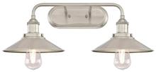  6336300 - 2 Light Wall Fixture Brushed Nickel Finish