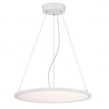  6575100 - LED Chandelier Matte White Finish White Acrylic Disc