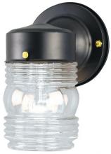  6688500 - Wall Fixture Matte Black Finish Clear Glass