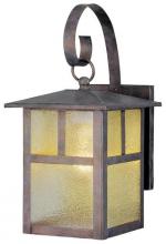  6793000 - Wall Fixture Bronze Patina Finish Clear Textured Glass