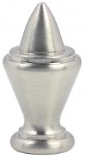 Westinghouse 7016400 - Modern Acorn Lamp Finial Brushed Nickel Finish