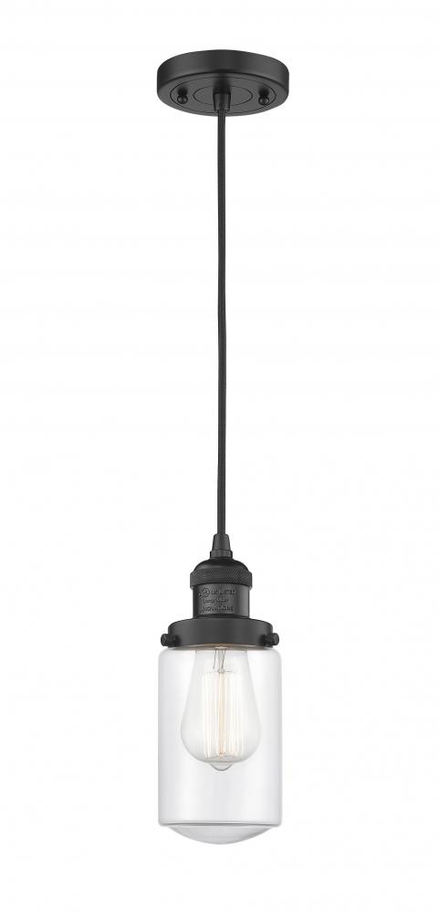 Dover - 1 Light - 5 inch - Matte Black - Cord hung - Mini Pendant