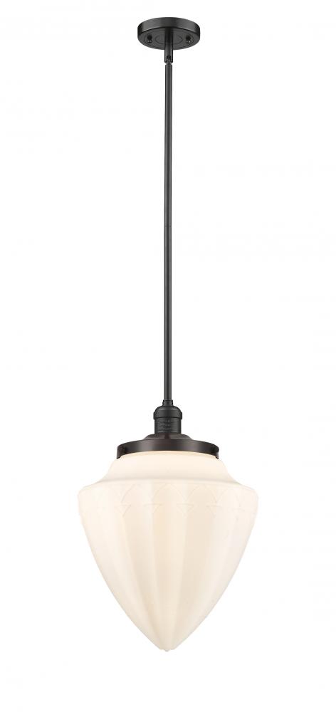 Bullet - 1 Light - 12 inch - Oil Rubbed Bronze - Stem Hung - Mini Pendant