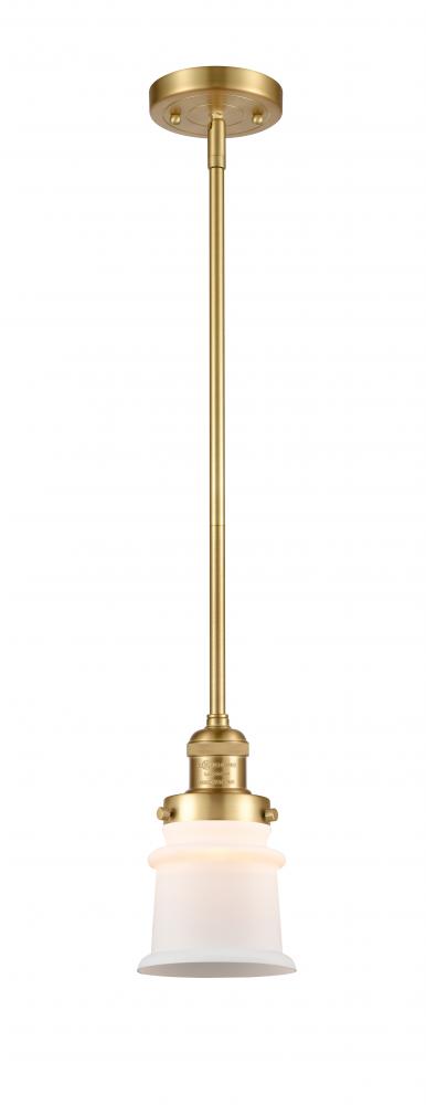 Canton - 1 Light - 5 inch - Satin Gold - Stem Hung - Mini Pendant