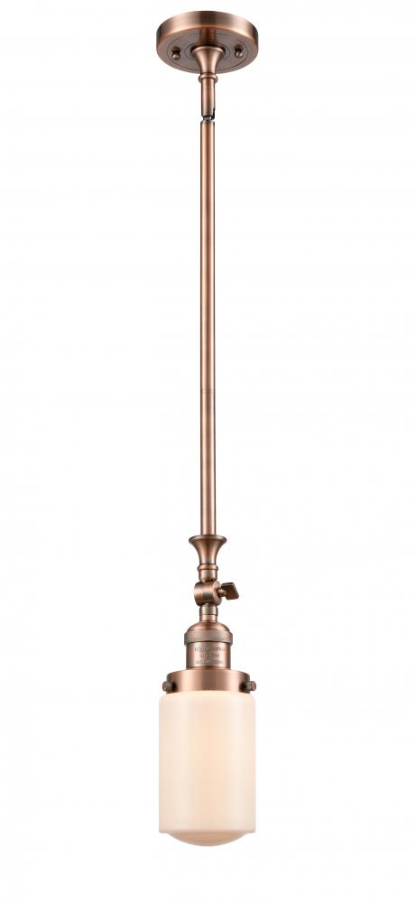 Dover - 1 Light - 5 inch - Antique Copper - Stem Hung - Mini Pendant