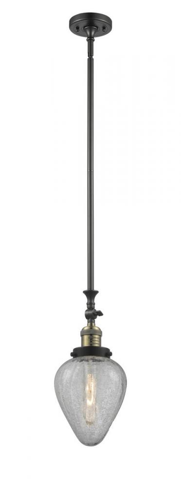 Geneseo - 1 Light - 7 inch - Black Antique Brass - Stem Hung - Mini Pendant