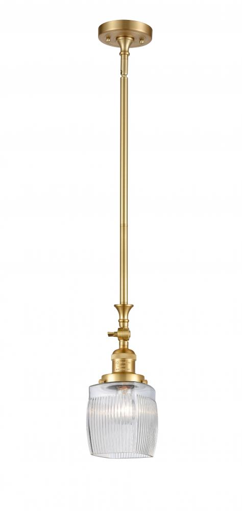 Colton - 1 Light - 6 inch - Satin Gold - Stem Hung - Mini Pendant