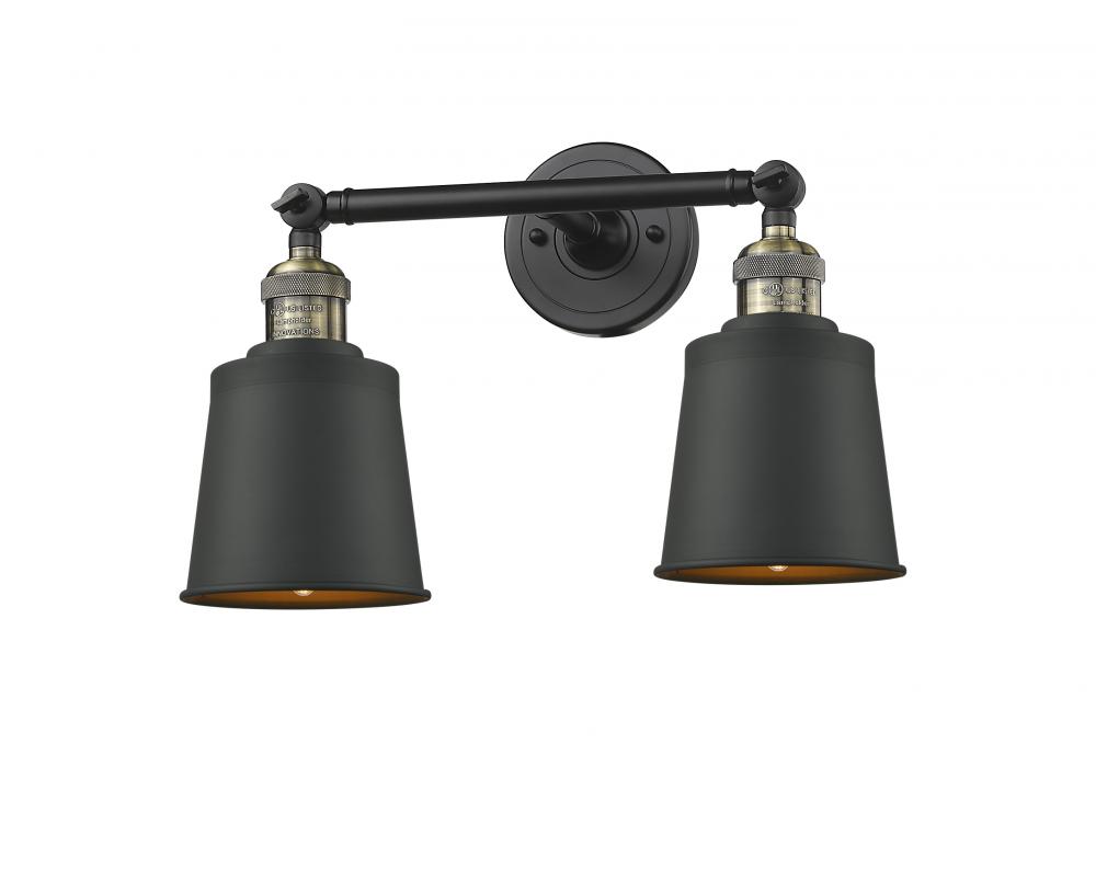 Addison - 2 Light - 16 inch - Black Antique Brass - Bath Vanity Light
