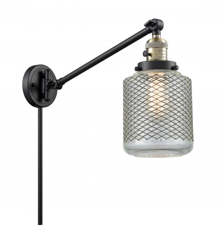 Stanton - 1 Light - 6 inch - Black Antique Brass - Swing Arm