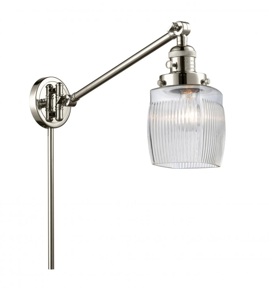 Colton - 1 Light - 8 inch - Polished Nickel - Swing Arm