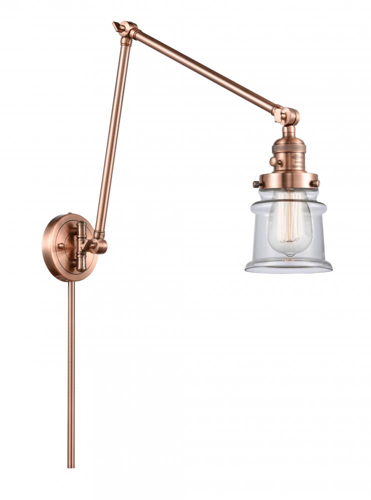 Canton - 1 Light - 8 inch - Antique Copper - Swing Arm