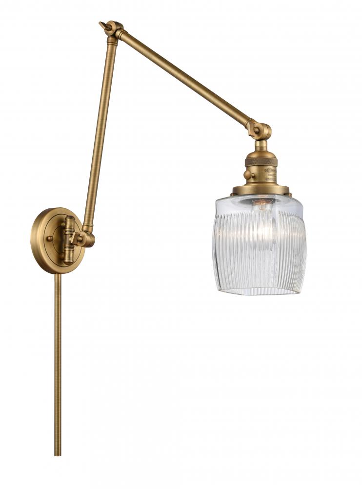 Colton - 1 Light - 8 inch - Brushed Brass - Swing Arm