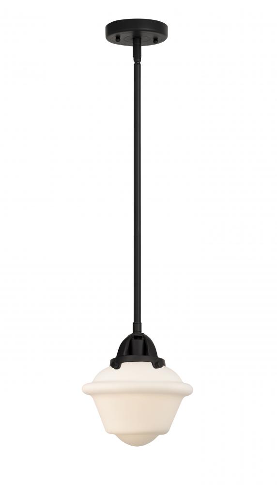 Oxford - 1 Light - 8 inch - Matte Black - Cord hung - Mini Pendant