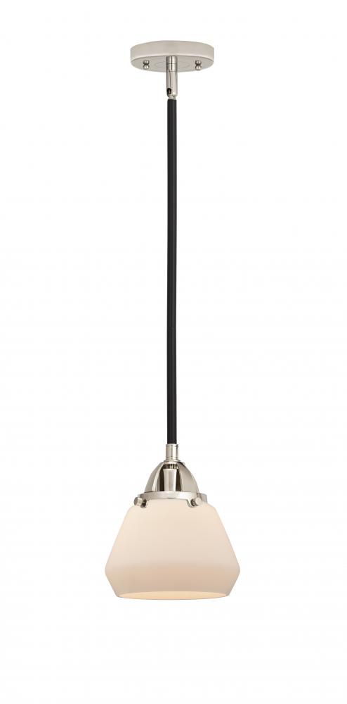 Fulton - 1 Light - 7 inch - Black Polished Nickel - Cord hung - Mini Pendant