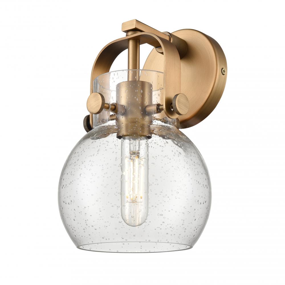Pilaster II Sphere - 1 Light - 7 inch - Brushed Brass - Sconce