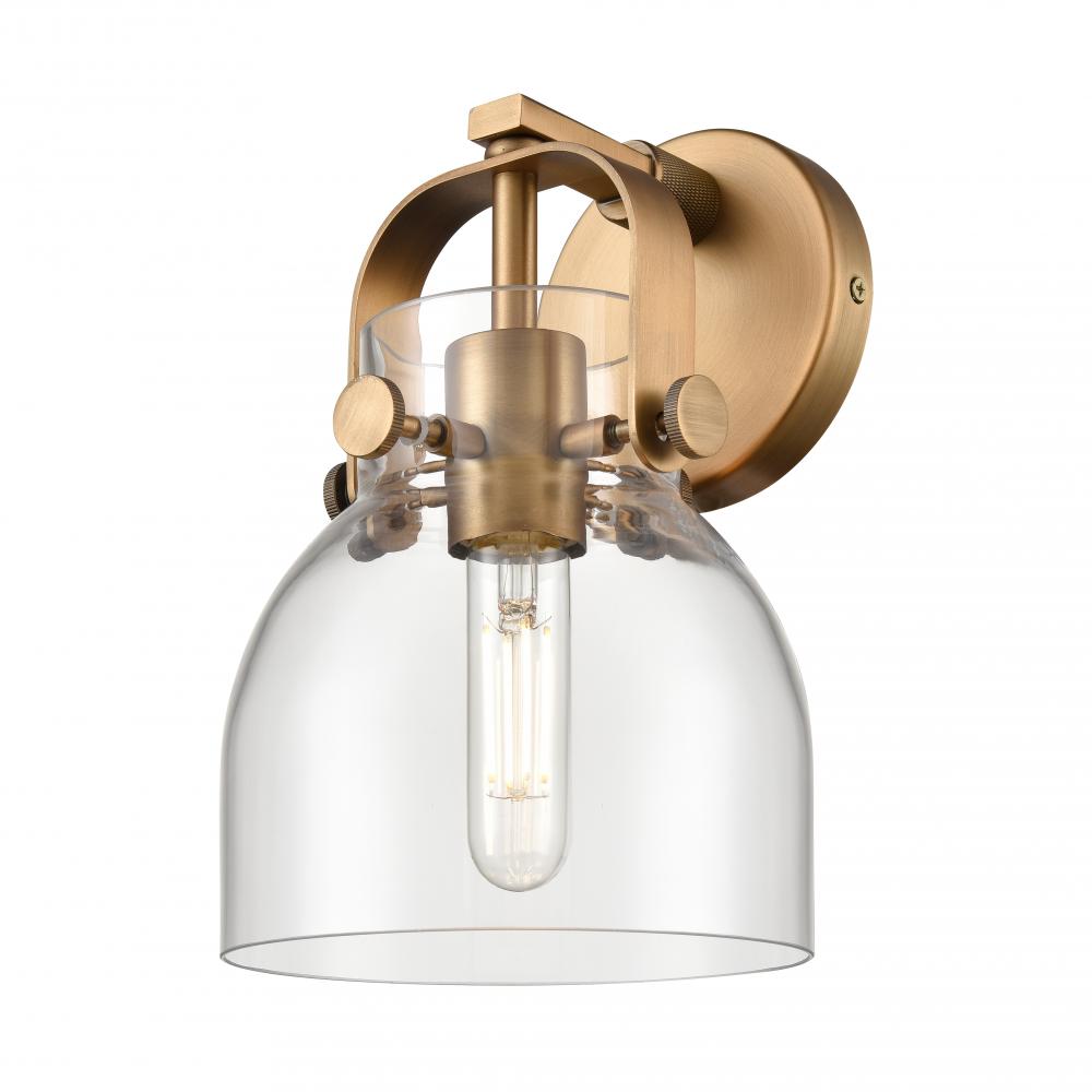 Pilaster II Bell - 1 Light - 7 inch - Brushed Brass - Sconce