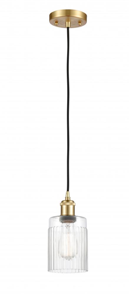 Hadley - 1 Light - 5 inch - Satin Gold - Cord hung - Mini Pendant