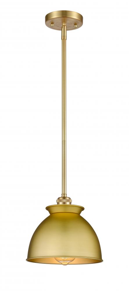 Adirondack - 1 Light - 8 inch - Satin Gold - Mini Pendant