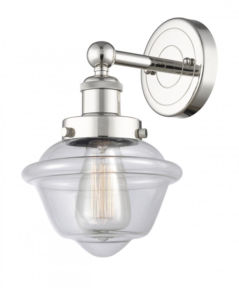 Oxford - 1 Light - 7 inch - Polished Nickel - Sconce
