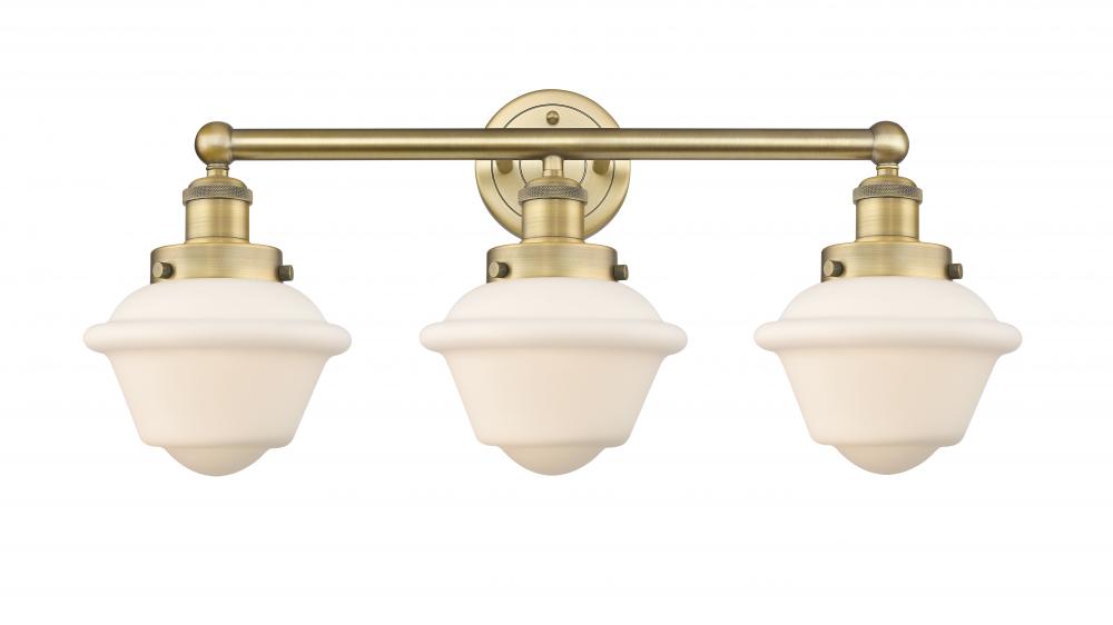 Oxford - 3 Light - 25 inch - Brushed Brass - Bath Vanity Light