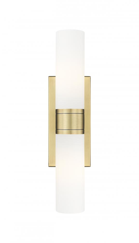 Boreas - 2 Light - 18 inch - Brushed Brass - Bath Vanity Light