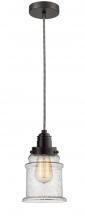  100OB-10BW-2H-OB-G184 - Winchester - 1 Light - 8 inch - Oil Rubbed Bronze - Cord hung - Mini Pendant