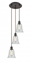  113B-3P-OB-G2812 - Hanover - 3 Light - 13 inch - Oil Rubbed Bronze - Cord Hung - Multi Pendant