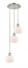  113B-3P-PN-G91 - Fenton - 3 Light - 13 inch - Polished Nickel - Cord Hung - Multi Pendant