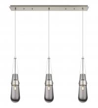  123-452-1P-SN-G452-4SM - Milan - 3 Light - 36 inch - Brushed Satin Nickel - Linear Pendant