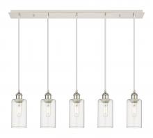  125B-5P-PN-G434-7CL - Crown Point - 5 Light - 37 inch - Polished Nickel - Linear Pendant