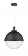  201C-BK-HFS-124-BK - Hampden - 1 Light - 13 inch - Matte Black - Cord hung - Pendant