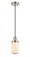  201C-SN-G311 - Dover - 1 Light - 5 inch - Brushed Satin Nickel - Cord hung - Mini Pendant