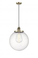  201CSW-AB-G204-14 - Beacon - 1 Light - 14 inch - Antique Brass - Cord hung - Mini Pendant