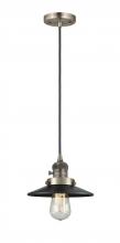  201CSW-AB-M6 - Railroad - 1 Light - 8 inch - Antique Brass - Cord hung - Mini Pendant