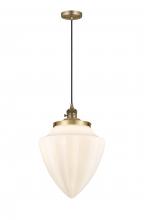  201CSW-BB-G661-12 - Bridgeton - 1 Light - 16 inch - Brushed Brass - Cord hung - Mini Pendant