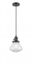  201CSW-OB-G322 - Olean - 1 Light - 7 inch - Oil Rubbed Bronze - Cord hung - Mini Pendant