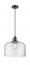  201CSW-OB-G72-L - Bell - 1 Light - 12 inch - Oil Rubbed Bronze - Cord hung - Mini Pendant