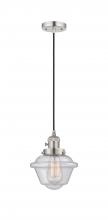  201CSW-PN-G534 - Oxford - 1 Light - 7 inch - Polished Nickel - Cord hung - Mini Pendant