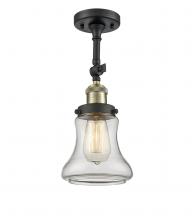  201F-BAB-G192 - Bellmont - 1 Light - 6 inch - Black Antique Brass - Semi-Flush Mount