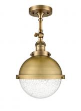  201F-BB-HFS-84-BB - Hampden - 1 Light - 9 inch - Brushed Brass - Semi-Flush Mount