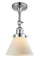  201F-PC-G41-LED - Cone - 1 Light - 8 inch - Polished Chrome - Semi-Flush Mount