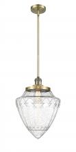  201S-AB-G664-12 - Bullet - 1 Light - 12 inch - Antique Brass - Stem Hung - Mini Pendant