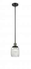 Innovations Lighting 201S-BAB-G302 - Colton - 1 Light - 6 inch - Black Antique Brass - Stem Hung - Mini Pendant