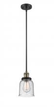  201S-BAB-G54 - Bell - 1 Light - 5 inch - Black Antique Brass - Stem Hung - Mini Pendant