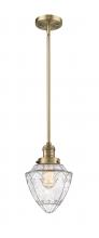  201S-BB-G664-7 - Bullet - 1 Light - 7 inch - Brushed Brass - Stem Hung - Mini Pendant