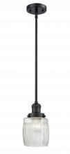  201S-BK-G302 - Colton - 1 Light - 6 inch - Matte Black - Stem Hung - Mini Pendant