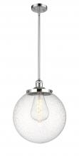  201S-PC-G204-14 - Beacon - 1 Light - 14 inch - Polished Chrome - Stem Hung - Pendant