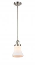  201S-SN-G191 - Bellmont - 1 Light - 7 inch - Brushed Satin Nickel - Stem Hung - Mini Pendant